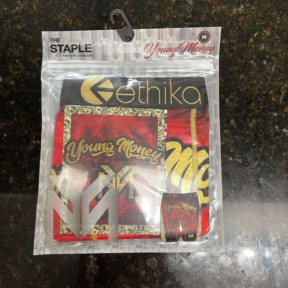 Ethika The Staple boxer brief in Young Money size medium